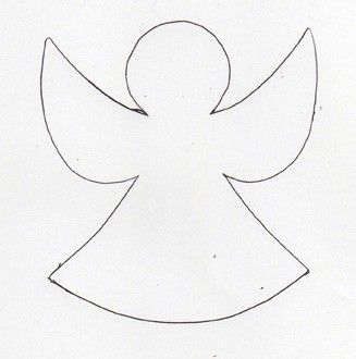 Make a chain of angels to wrap around your Christmas tree or use to decorate your packages. A single one also makes a great gift card. Angel Patterns Printable, Angel Template Free Printable, Angel Template, Sew Christmas, Angels Christmas, Paper Angel, Angel Crafts, Christmas Templates, Christmas Sewing