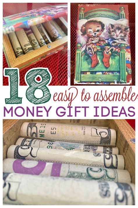 I just love giving cash to older kids and teens as gifts. It's easy to do and they love it! Win win!  Here are 18+ money gifts you can easily put together and give tomorrow! I love grabbing cute boxes like these to "hide" the fact that they're actually getting money to make the surprise even better! #giftsforteens #moneygiftideas #christmasgiftideas #birthdaygiftidea Toilet Paper Roll Money Gift, Homemade Money Box Ideas, Money Gifts For Teens Boys, Christmas Money Ideas For Teenagers, Money Dispenser Gift, Creative Way To Give Tickets As A Gift, Unique Way To Give Money As A Gift, Best Way To Give Money As A Gift, Diy Money Gift Box Ideas