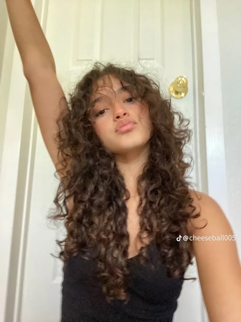 2c Curly Hair Haircuts, Long Layered Curly Hair, Long Curly Haircuts, Natural Curly Hair Cuts, Layered Curly Hair, Brown Curly Hair, Curly Hair Photos, Haircuts For Curly Hair, Hairdos For Curly Hair