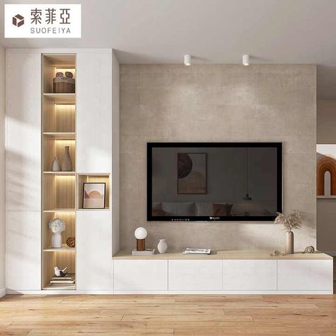 Bedroom Tv Wall, Wall Unit Designs, Living Room Wall Units, Tv Cabinet Design, Living Room Tv Cabinet, Modern Tv Wall, Tv Room Design, Tv In Bedroom, Tv Wall Design