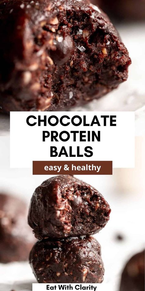 Chocolate Protein Bites, Healthy Protein Desserts, Chocolate Protein Balls, Protein Balls Healthy, Energy Balls Healthy, Protein Balls Recipes, Energy Bites Recipes, Healthy Protein Snacks, Energy Ball Recipe