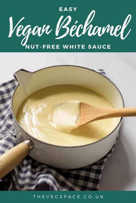 Vegan Béchamel Sauce Dairy Free Cheese Recipe, Bechemel Sauce, Vegan Bechamel, Vegan Bechamel Sauce, Bechamel Sauce Recipe, Béchamel Sauce, Dairy Free Cheese, Bechamel Sauce, Delicious Vegetarian