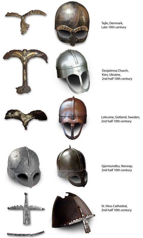 Norse helmet finds Medieval Kingdom, Medieval Warriors, Medieval Helmet, Arte Viking, Art Viking, Viking Armor, Medieval Helmets, Viking Reenactment, Ancient Armor