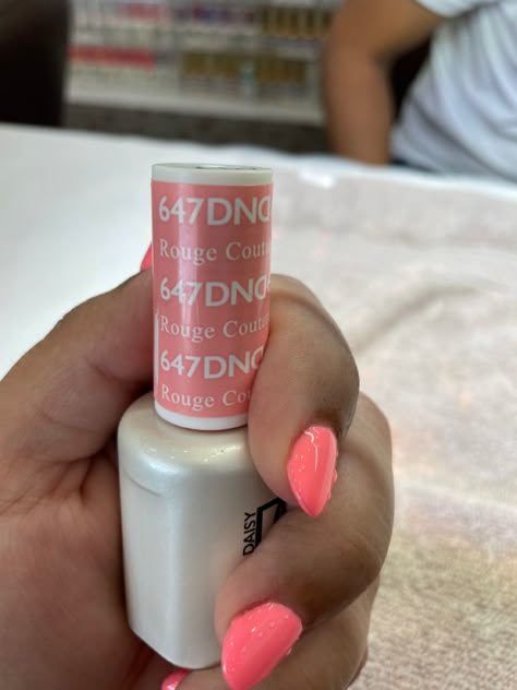 Peach Dnd Gel Nails, Dnd Gel Polish Colors Summer 2024, Coral Nails Dnd, Summer Dnd Nail Colors, Summer Nails Dnd Gel, Dnd Summer Nails, Summer2024 Nails, Spring Nails Dnd, Dnd Spring Nail Colors 2024