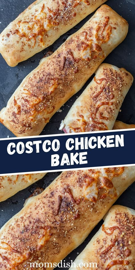 Have you tried the Costco Chicken Bake? If you’re obsessed with this food court legend, you have to try this copy cat recipe. Made at home in just 30 minutes! Costco Sandwich Bread Recipe, Costco Food Recipes, Homemade Chicken Bake Costco, Food Court Copycat Recipes, Modern Market Copycat Recipes, Chicken Bake Costco Copycat, Copy Cat Restaurant Food, Snack Supper Ideas, Leftover Breaded Chicken Recipes