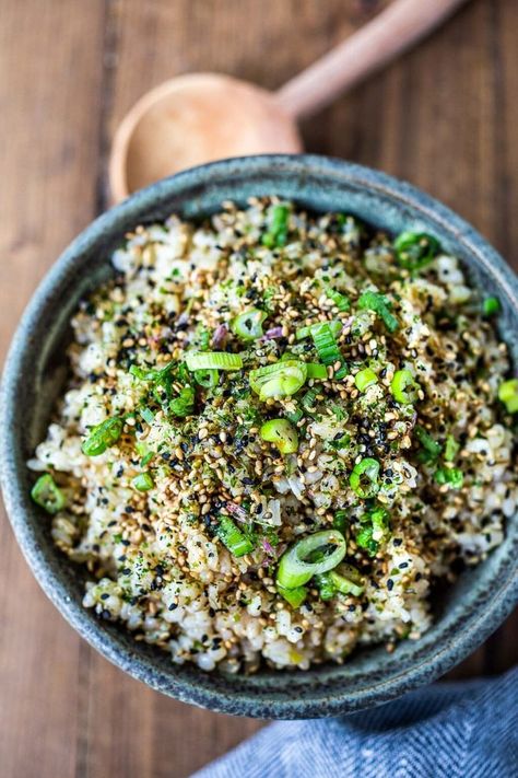 Short Grain Brown Rice, Feasting At Home, Japanese Diet, Rice Side, Rice Side Dishes, Healthy Bowls, Seasoned Rice, Japanese Rice, Fish And Meat