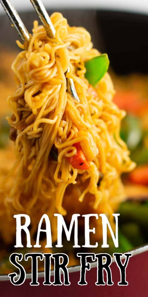 Ramen Noodle Veggie Stir Fry, Rice Entrees, Ramen Meals, Ramen Noodle Stir Fry, Ramen Noodle Recipes Easy, Vegetable Ramen, Homemade Stir Fry Sauce, Chinese Menu, Vegetarian Ramen