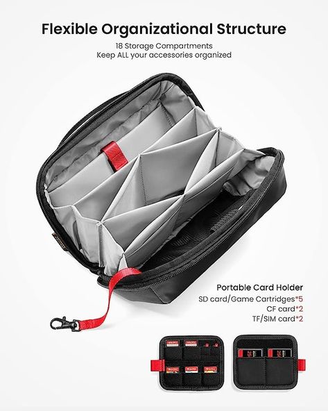 A well-thought-out Tech Pouch: No matter your daily commute or an extended vacation, you may travel with a lot of electronic accessories, tomtoc tech organizer has a good structure and smart storage that will offer you unrivaled organization and ease of access, saving you from your own mess; Dimensions: 10.24" x 5.91" x 3.94", Volum: 2.4L Macbook Charger, Electronic Organizer, Tech Storage, Everyday Carry Bag, Shaving Supplies, Tech Organization, Tech Pouch, Tech Bag, Electronic Organization