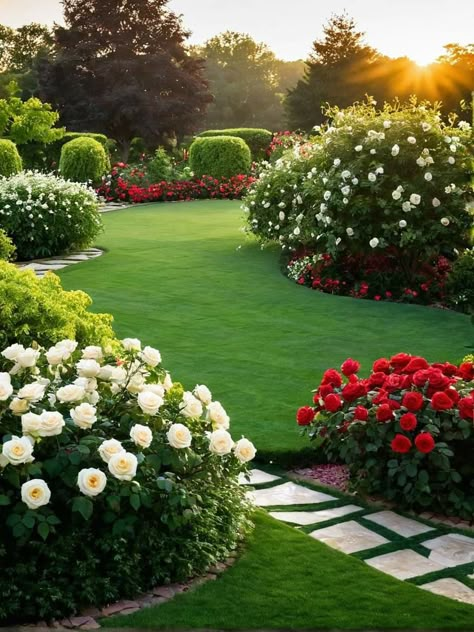 Small Flower Garden, Flower Landscaping, Country Garden Design, Beautiful Flower Garden, Large Backyard Landscaping, Very Beautiful Flowers, Beautiful Home Gardens, Landscaping Backyard, Easy Landscaping