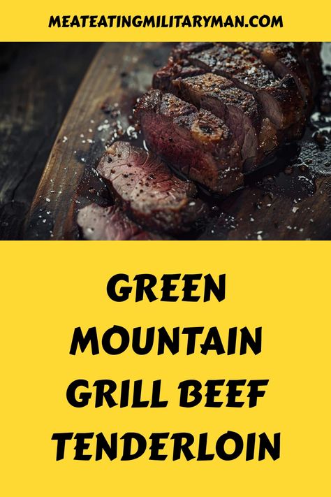 How to Smoke Beef Tenderloin on a Green Mountain Grill Big Green Egg Beef Tenderloin, Beef Tenderloin Big Green Egg, Grill Beef Tenderloin, Perfect Beef Tenderloin, Outdoor Cooking Ideas, Beef Tenderloin Recipe, Whole Beef Tenderloin, Grilled Beef Tenderloin, Smoked Pork Tenderloin