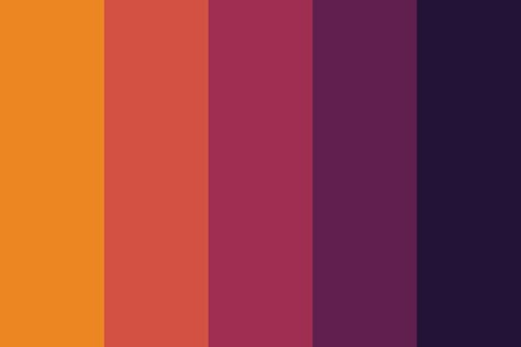 Cute Fall Color Palette, Purple Red Yellow Color Scheme, Purple Halloween Color Palette, Halloween Colors Aesthetic, Twilight Sparkle Color Palette, Scary Colour Palette, Fnaf Color Pallete, Bright Halloween Color Palette, Halloween Color Palette 2023