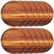 Wood Plate Chargers, Wooden Chargers, Round Wooden Tray, Wood Placemats, Wood Chargers, Classic Plates, Wood Plates, Wood Dishes, Wooden Plates