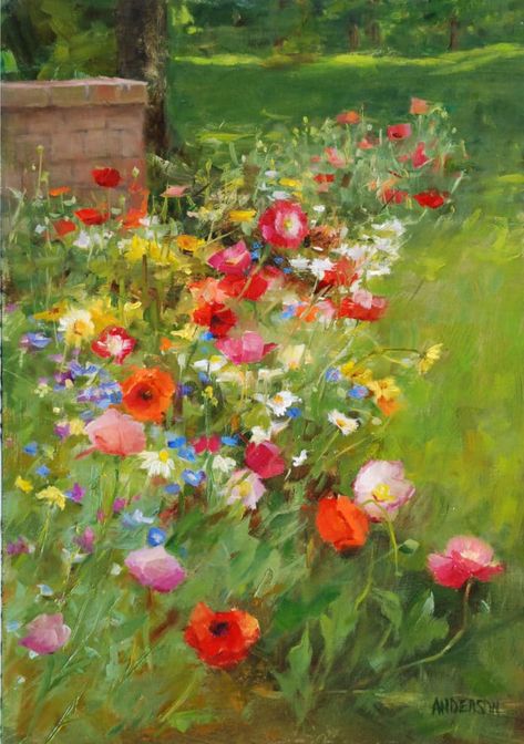 Art Conference, Garden Paintings, Tattoo Plant, Inspiration For Art, Painter Artist, Wildflower Garden, Virtual Art, Garden Painting, Impressionist Art