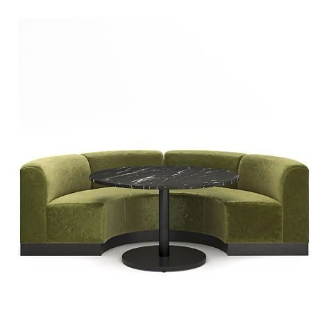 Modern Kitchen & Dining Benches | West Elm Rounded Banquette Seating, Rounded Bench Seating, Sofa Dining Seating, Banquette Sofas, Dining Booths In Homes, Curved Booth Seating, Modern Banquette Seating In Kitchen, Kitchen Banquet Seating, Round Banquette Seating