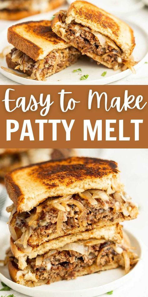 Patty Melt - the Best Patty Melt Recipe Patty Melt On Blackstone, Best Patty Melt, Patty Melt Sandwich, Beef Patties Recipes, Patty Melt Recipe, Hamburger Recipes Patty, Blackstone Grill Recipes, Black Stone Griddle, Black Stone Recipes