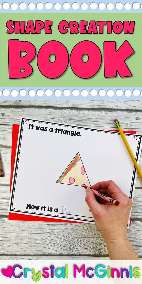 Shape Books Kindergarten, Shapes First Grade Activities, Shape Activities 1st Grade, 2d Shapes For Kindergarten, Shape Math Centers Kindergarten, Math Books For Kindergarten, Hands On Shapes Activities Kindergarten, Shape Pictures Kindergarten, Shapes Anchor Chart First Grade