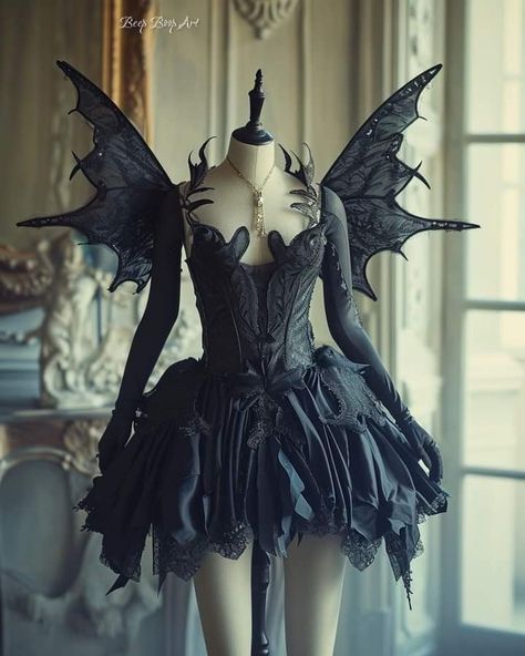 Halloween Dark Fairy Costume, Halloween Evil Costumes, Spooky Fairy Costume, Dark Fairycore Costume, Dark Fairy Diy Costume, Vampire Fairy Costume, Diy Dark Fairy Costume, Dark Pixie Costume, Good Vs Evil Costumes