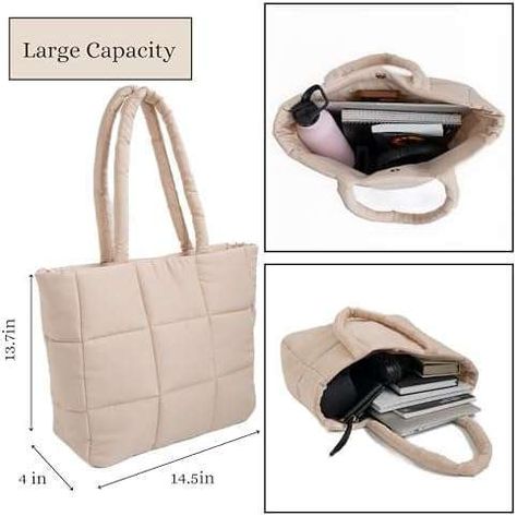 Custom Puffer Tote Bag - Water Resistant Puffer Bag for Women - Cream Color Puffy Tote Bag for Women - Quilted Tote Bag Used as Diaper Bag, Gym Bag &, Handbags for Women Amazon FBA Supplier Check more at https://www.packagingeye.com/product/custom-puffer-tote-bag-water-resistant-puffer-bag-for-women-cream-color-puffy-tote-bag-for-women-quilted-tote-bag-used-as-diaper-bag-gym-bag-handbags-for-women-amazon-fba-supplier Puffy Tote Bags, Puffer Tote Bag, Puffer Bag, Quilted Tote Bags, Amazon Fba, Quilted Totes, Custom Products, Handbags For Women, Bag For Women