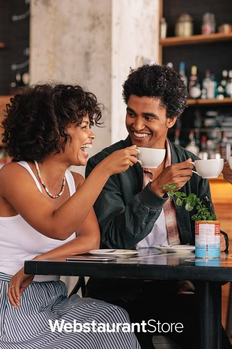 People Drinking Coffee, Aunt And Niece, Coffee Shop Photography, Food Type, Food Photoshoot, Tea Brewing, Restaurant Photography, Restaurant Photos, Food Menu Design