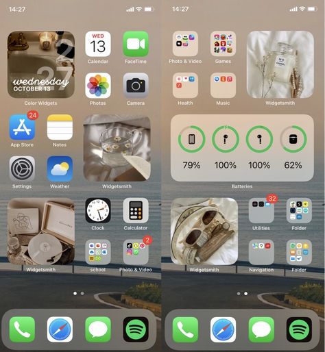 Iphone Organization Screens Aesthetic, App Organization Iphone Aesthetic, Home Screen Organization Iphone, Organize Apps On Iphone, Phone Organisation, Whats On My Iphone, Phone Apps Iphone, Organize Phone Apps, Ios App Iphone