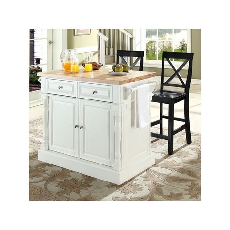 Butcher Block Kitchen Island, Butcher Block Island Kitchen, Island Stools, Butcher Block Kitchen, Butcher Block Top, White Kitchen Island, Stools For Kitchen Island, Top Kitchen, Primitive Kitchen