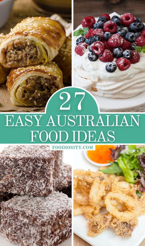 Whether you’re drawn to the comfort of traditional dishes or the adventure of modern fusions, these 27 recipes provide a delicious way to experience the spirit of Australian cooking, celebrating the joy of sharing good food with friends and family. Australia Food Recipes, Australian Food For Kids, Aussie Food Recipes, Australian Appetizers, Australian Side Dishes, Australian Dishes, Australia Food Traditional, Australia Recipes, Australian Foods