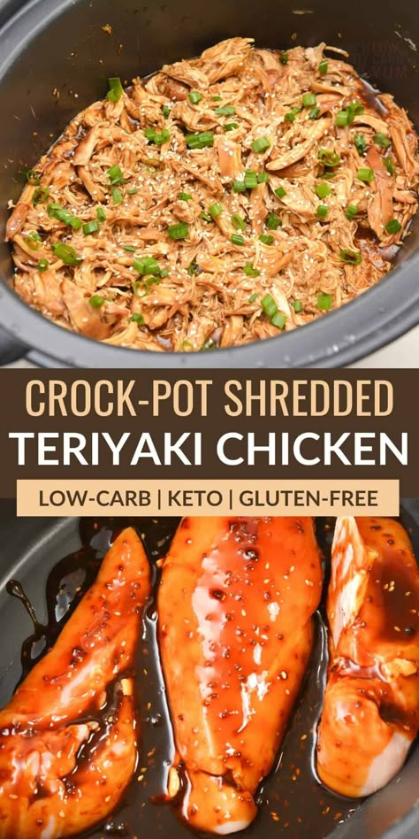 Low Carb Chicken Crock Pot Recipes Easy, Keto Dinner Ideas Crock Pot, Crockpot Chicken Keto Low Carb, Low Carb Chicken Sauce, Bariatric Crock Pot Meals, Keto Teriyaki Chicken Crock Pot, Easy Low Carb Chicken Crockpot Recipes, Crockpot Chicken Recipes Low Carb Crock Pot, Keto Crockpot Recipes Low Carb Crock Pot