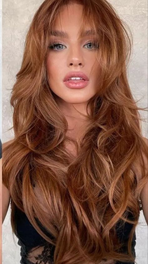 Light Auburn Hair, Copper Blonde Hair, Rambut Brunette, Red Hair Inspo, Ginger Hair Color, Hair Color Auburn, Copper Hair Color, Strawberry Blonde Hair, Haircut And Color