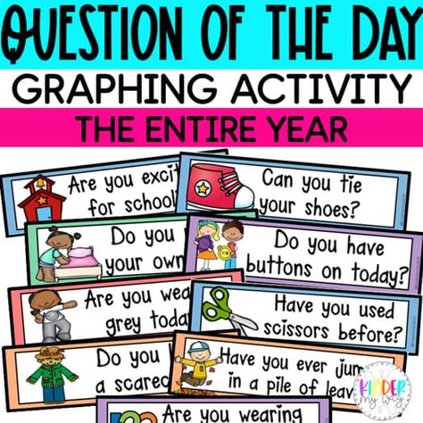 Question of the day preschool | TPT Who Came To School Today Preschool, Question Of The Day Preschool Free Printables, Free Question Of The Day Preschool, Question Of The Day Kindergarten, Question Of The Day Preschool, 3k Classroom, Free Morning Work, Free Preschool Printables, Preschool Resources