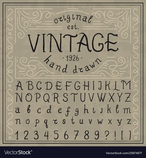 Sophisticated Fonts Alphabet, Fonts Alphabet Vintage, Sign Lettering Alphabet, Vintage Fonts Alphabet, Fonts Alphabet Handwritten, Handwritten Alphabet, Font Love, Alfabet Font, Handwritten Type