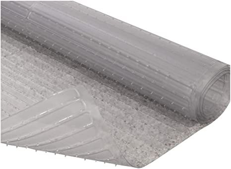 Resilia - Clear Vinyl Plastic Floor Runner/Protector for Deep Pile Carpet - Non-Skid Decorative Pattern, (36 Inches Wide x 6 Feet Long) Plastic Mat, Vinyl Plastic, Floor Runners, Low Pile Carpet, Decorative Pattern, Vinyl Floor, Floor Protectors, Carpet Mat, Pvc Vinyl