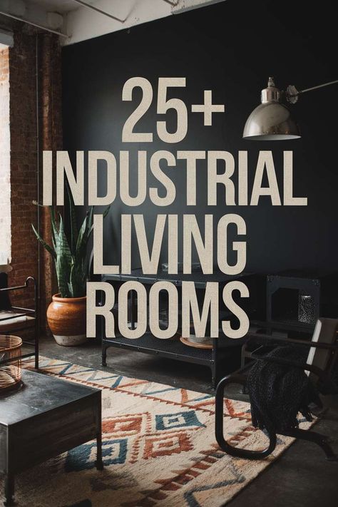 Industrial Living Room Inspiration: 25+ Ideas to Transform Your Space Apartment Industrial Decor, Urban Country Decor, Mid Century Modern Industrial Living Room, Industrial Urban Living Room, Modern Industrial Decor Living Room, Industrial Small Living Room, Dark Industrial Interior, Small Industrial Living Room, Urban Living Room Ideas