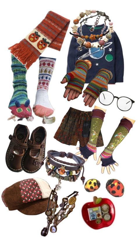 #twee #weirdgirl #weirdboy #cute #whimsical #outfit #pretty #weird #cute #2000s #masc Weird Clothing Style, Weirdgirl Outfits, Mismatched Outfit Ideas, Twee Style Aesthetic, Whimsy Twee Clothing, Weird Core Outfit Ideas, Trinket Core Outfit, Twee Outfit Aesthetic, Whimsical Twee Aesthetic