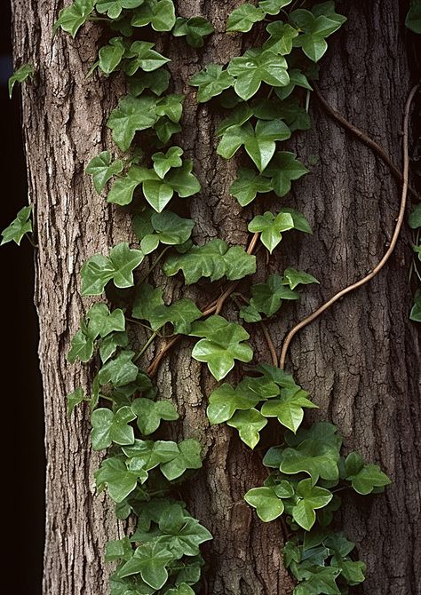 ivy growing on the trunk of a tree Background Tree Trunk Illustration, Ivy Background, Ivy Illustration, Ivy Tree, Cabin Photos, Background Tree, Mossy Tree, Tree Background, Day Wallpaper