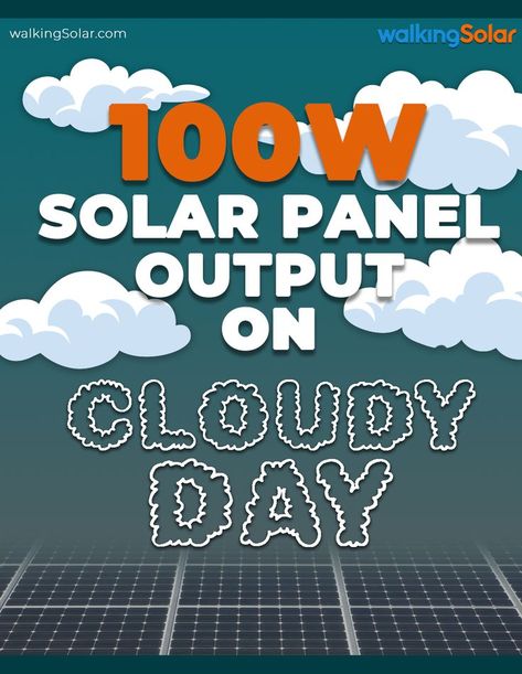 𝟭𝟬𝟬-𝗪𝗮𝘁𝘁 𝗦𝗼𝗹𝗮𝗿 𝗣𝗮𝗻𝗲𝗹 𝗢𝘂𝘁𝗽𝘂𝘁 𝗢𝗻 𝗖𝗹𝗼𝘂𝗱𝘆 𝗗𝗮𝘆 100 Watt Solar Panel, Solar Energy Projects, Electrical Tools, Energy Projects, Solar Heating, Diy Solar, Cloudy Day, Renewable Energy, Solar Energy