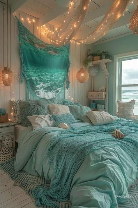 Ocean Room Decor, Beachy Room Decor, Beach Room Decor, Ocean Room, Summer Bedroom, Beachy Room, Coastal Room, Room Redesign, Redecorate Bedroom