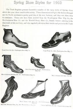 Shoe Styles (1903) :: Early Advertising of the West Seattle Houses, Edwardian Shoes, Male Steampunk, 1950s Shoes, Historical Shoes, Dapper Outfit, Victorian Shoes, Mens Spring Shoes, 1910s Fashion