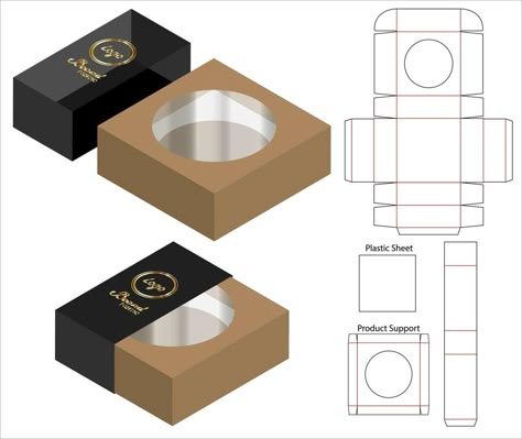 Box Packaging Templates, Packaging Die Cut, Penanda Buku, Packaging Template Design, Idee Cricut, Paper Box Template, Folding Origami, Packaging Template, Cake Packaging