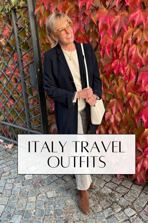 Discover chic and versatile fall travel outfits perfect Italy packing list. Learn how to mix and match elegant and comfortable pieces that are ideal for Italy in October outfits. Perfect for light packing tips while ensuring every outfit looks polished and put together, these Italy travel wardrobe ideas are a must for any trip. Italy Sightseeing Outfit, Outfits For Traveling In Europe Fall, What To Wear To The Vatican Outfit, Outfits For Italy In November, What To Wear In Italy In October, What To Wear In Italy In September, Outfits For Italy In October, Fall Italy Travel Outfits, Travel Capsule Wardrobe Fall