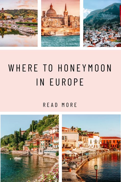 These stunning honeymoon destinations in Europe. Honeymoon In Amsterdam, Good Honeymoon Destinations, Best Honeymoon Destinations On A Budget, Honeymoon Europe Destinations, South Of France Honeymoon, Europe Honeymoon Itinerary, European Honeymoon Itinerary, Honeymoon Destinations Greece, Netherlands Honeymoon