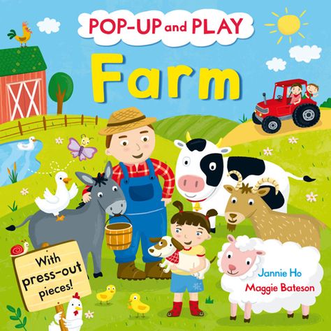 Pop Up and Play Farm Folktale Art, Animal Colouring, Kid Illustration, Play Farm, Book Illustration Layout, Vector Landscape, Pop Up Books, Nursery Songs, Old Macdonald