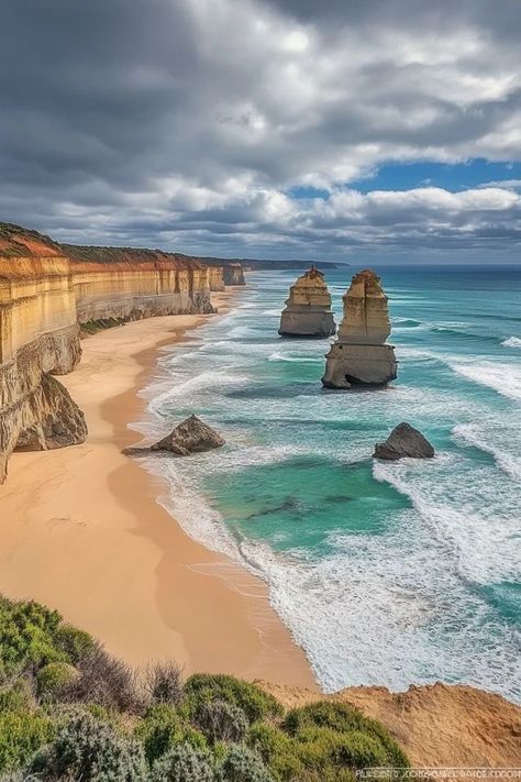 "🌟🏖️ Discover the beauty of the Great Ocean Road! Experience stunning coastal landscapes, the Twelve Apostles, and endless adventure along Australia’s iconic route. 🌊🛤️ #GreatOceanRoad #AustraliaAdventures #ScenicDrive" Twelve Apostles Australia, Ocean Road Australia, Great Ocean Road Australia, The Twelve Apostles, Twelve Apostles, Great Ocean Road, Gap Year, Coastal Landscape, Scenic Drive