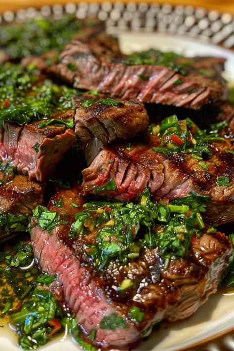 Chimichurri Grilled Steak is a delicious and nutritious choice for any mealtime! 🥩🌿 Made with tender steak and vibrant chimichurri sauce, this dish is a delightful blend of bold flavors and juicy texture. Quick to prepare and bursting with savory goodness, Chimichurri Grilled Steak is perfect for a satisfying dinner or special treat. Indulge in this vibrant twist on a classic favorite today! 😋🔥 #ChimichurriGrilledSteak #BoldFlavors #HealthyEating #SavoryGoodness Tender Steak, Chimichurri Sauce, Food Babe, Healthy Food Dishes, Food Combining, Grilled Steak, Weird Food, Food Recepie, Food Inspo