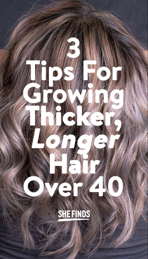 Hair Thickening Tips, Over 40 Hair, Hair Thickening Remedies, Thicken Hair Naturally, Full Thick Hair, Grow Thick Long Hair, Thicker Longer Hair, Thicker Hair Naturally, Grow Thicker Hair