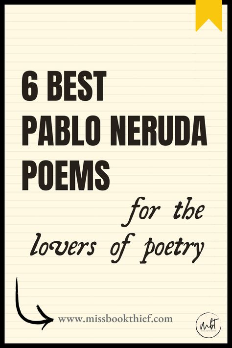 Pablo Neruda wasn’t awarded the Nobel Prize in Literature for nothing. Did you know that he wrote over 3,500 poems on themes like war, history, love, politics, and human nature, all in simple yet thought-provoking language. This made him one of the most influential poets of the 20th century. His poetry is famous for its evocative imagery, deep emotions, and timeless appeal. A romantic and a revolutionary, his work often stirred controversy and also a much sought-after poet of his time. As we honor his legacy this July, let’s enjoy some of his best poems and cherish the powerful impact his words still have on the world. Poems About Longing For Someone, Love Haiku For Him, Pablo Neruda Poems, Famous Love Poems, Neruda Poems, Neruda Love Poems, Pablo Neruda Quotes, Neruda Quotes, Deep Love Poems