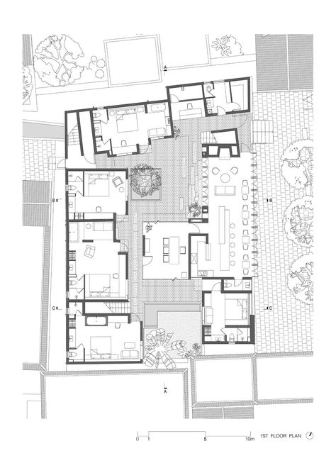 Highrise Hotel Architecture, Hotel Function Diagram, Small Hotel Floor Plan, Boutique Hotel Design Architecture, Hotel Project Architecture, Functional Architecture, Hotel Layout, Hotel Plans, Boutique Hotels Interiors