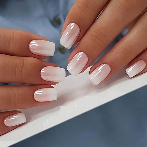 Ombre Nail Design, Video Makeup, French Manicure Nails, Her Nails, Ombre Nail Designs, Nail Art Wedding, Bride Nails, Neon Nails, Beautiful Nail Designs