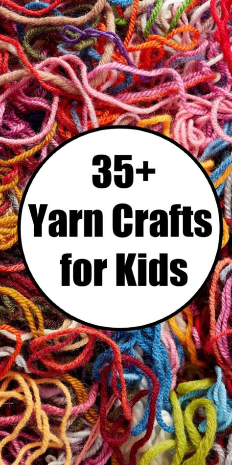 35+ Fun and easy yarn crafts for toddlers to teens. Lacing, winding, wrapping, early sewing, knitting and weaving activities. Outdoor ornaments, indoor ornaments, Christmas ornaments and wall art. Your kids will never be bored again! #HappyHooligans #Easy #Yarn #Crafts #Kids #Toddlers #Preschool #Elementary #Tweens #Teens #YarnCrafts #Lacing #Knitting #Weaving #Activiites #FineMotor #Skills Elementary Age Crafts, Easy Wool Crafts, Yarn Crafts For Kids Easy, Wool Crafts For Kids, Craft With Wool, Macrame For Kids, Craft For Older Kids, Elementary School Crafts, Older Kids Crafts