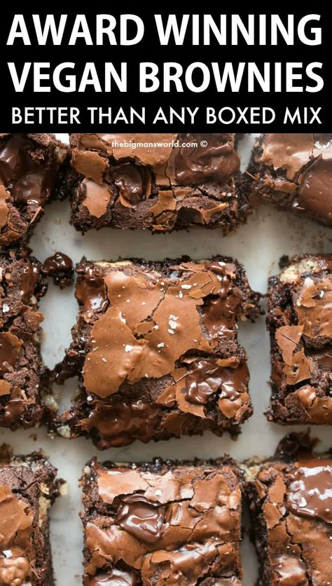 Vegan Brownies Healthy, Simple Vegan Baking, Best Vegan Recipes Easy, Gluten Free Brownies Healthy, Cheap Vegan Dinners, Vegan Peanut Butter Brownies, Easy Vegan Brownies, Simple Vegan Dessert, Simple Vegan Dinner