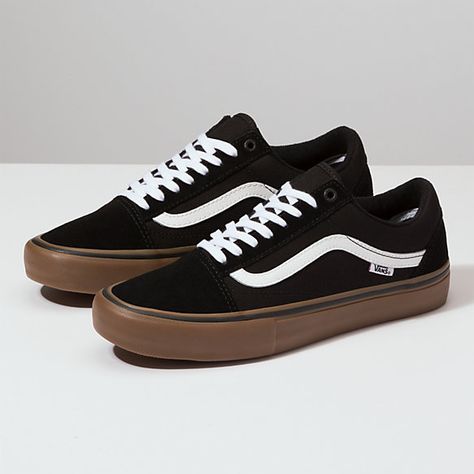 Old Skool Pro | www.vans.ca Vans Old Skool Black, Mens Vans Shoes, Stefan Janoski, Blond Amsterdam, Dc Shoes, Vans Sneakers, Mens Vans, Vans Old Skool, Vans Old Skool Sneaker